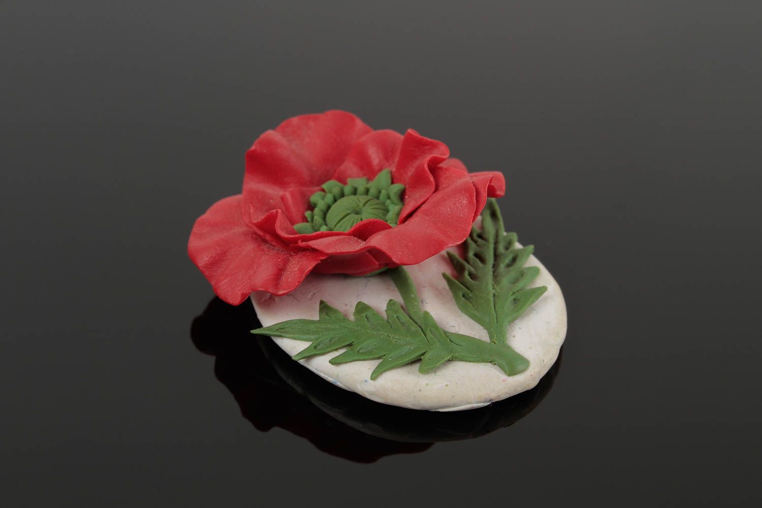 Unusual handmade plastic pendant flower pendant design accessories for girls photo 3
