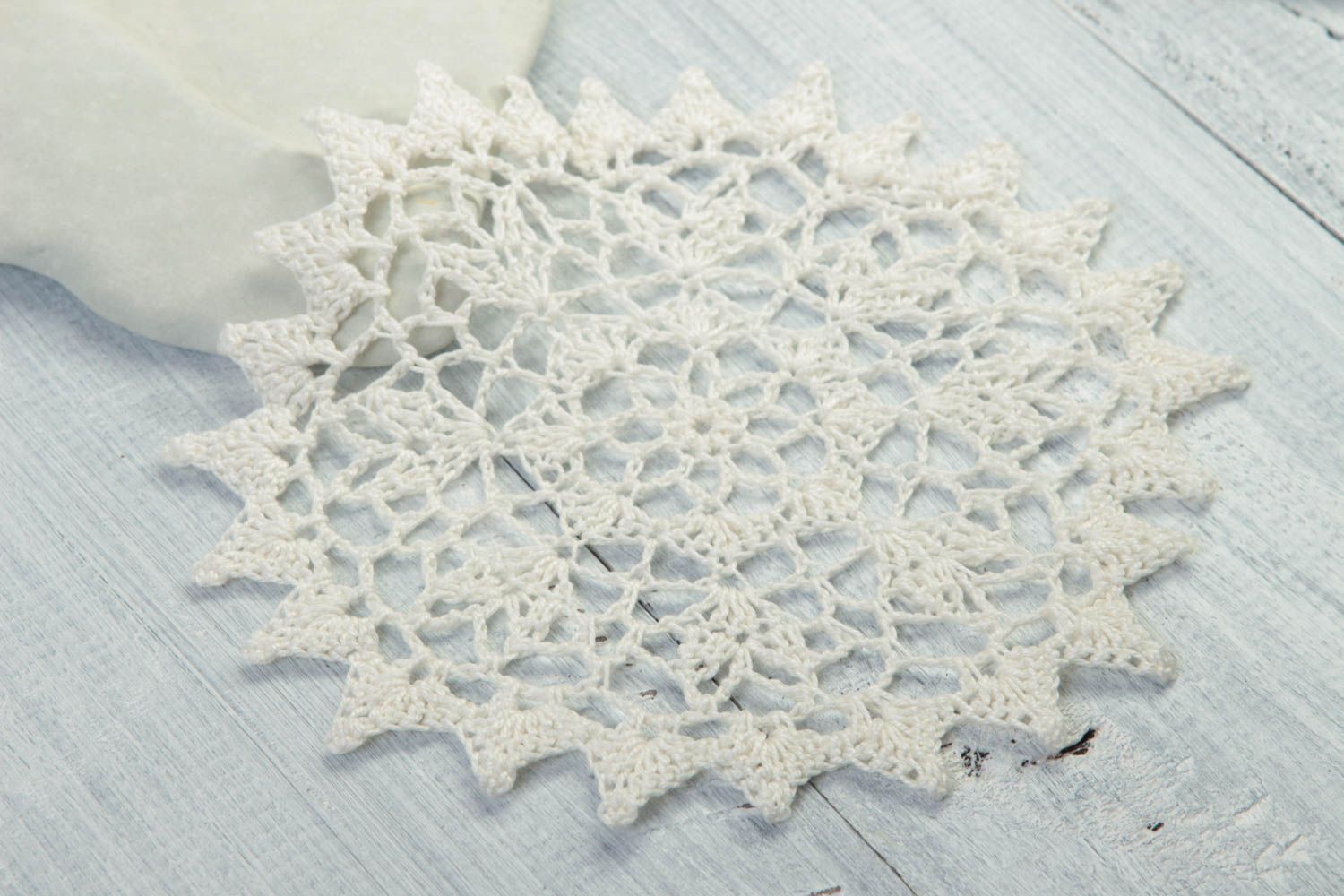 Handmade napkin designer napkin crochet napkin unusual accessory gift ideas photo 1