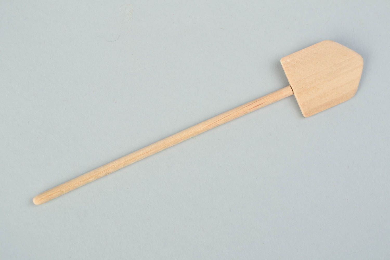 Маленькая деревянная лопатка заготовка под роспись декор для вазонов или кукол фото 2