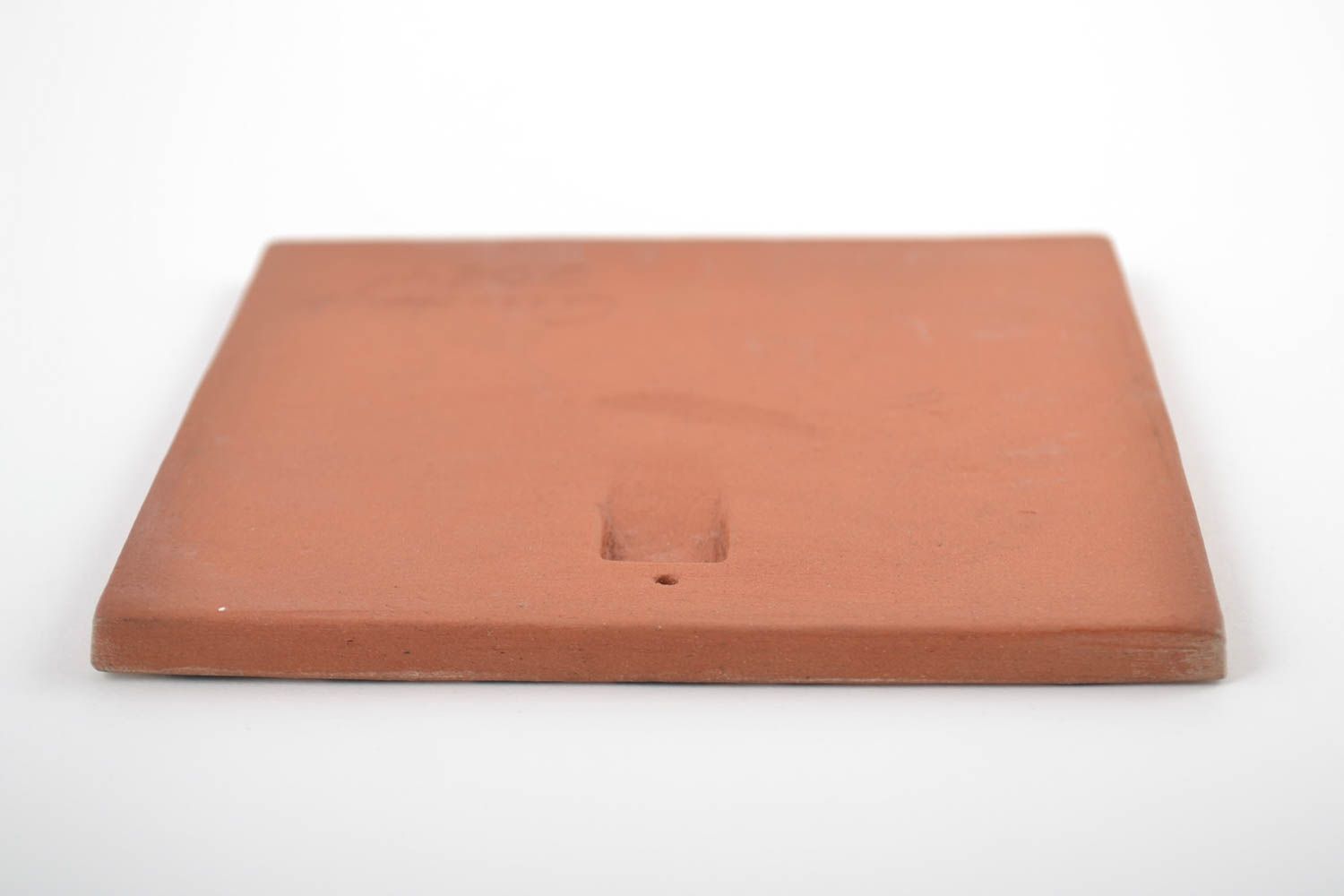 Квадратная облицовочная плитка из глины расписная ручной работы в этно стиле фото 5