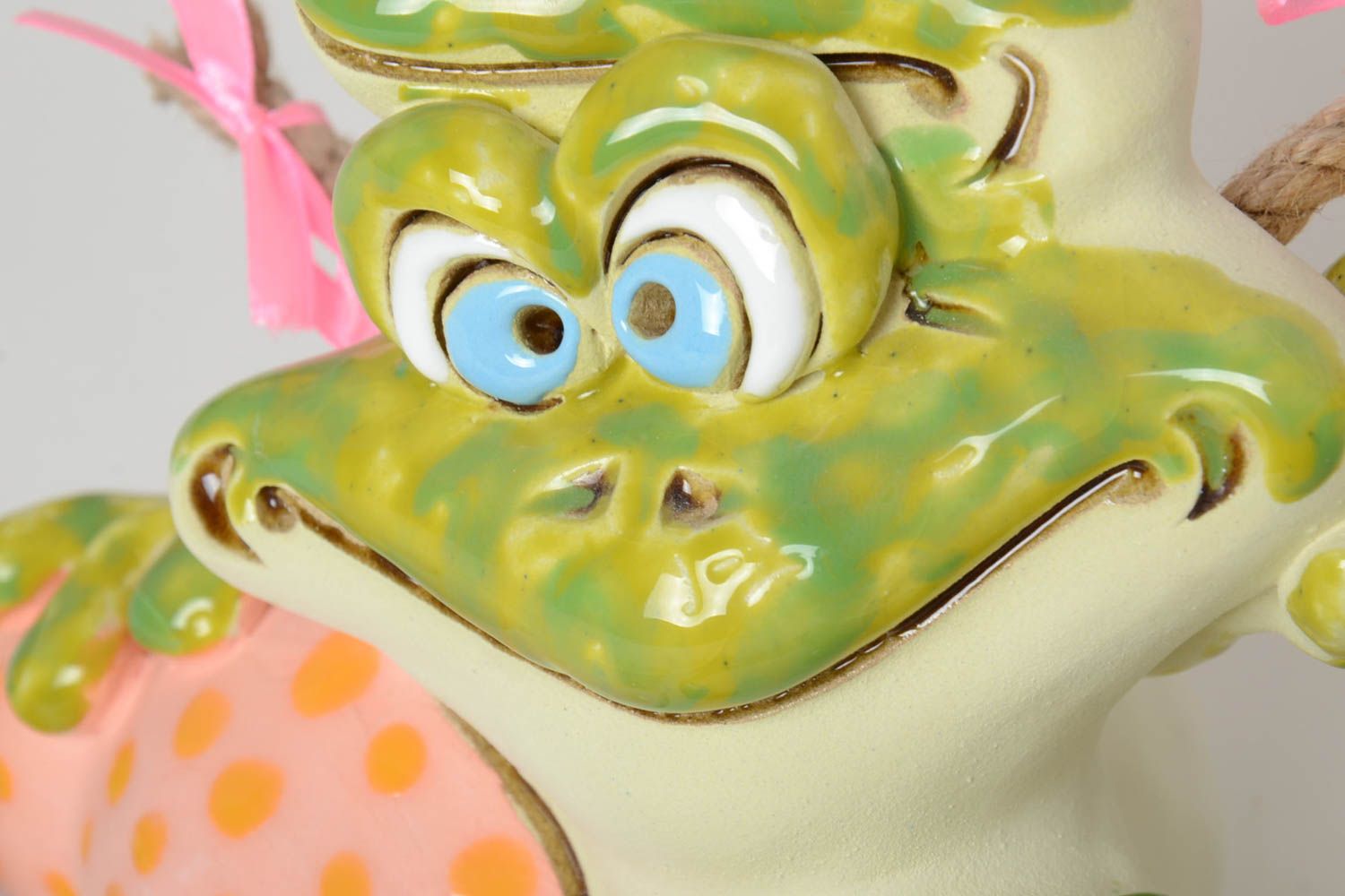 Tirelire grenouille fait main Accessoire design Déco maison pour enfant photo 3
