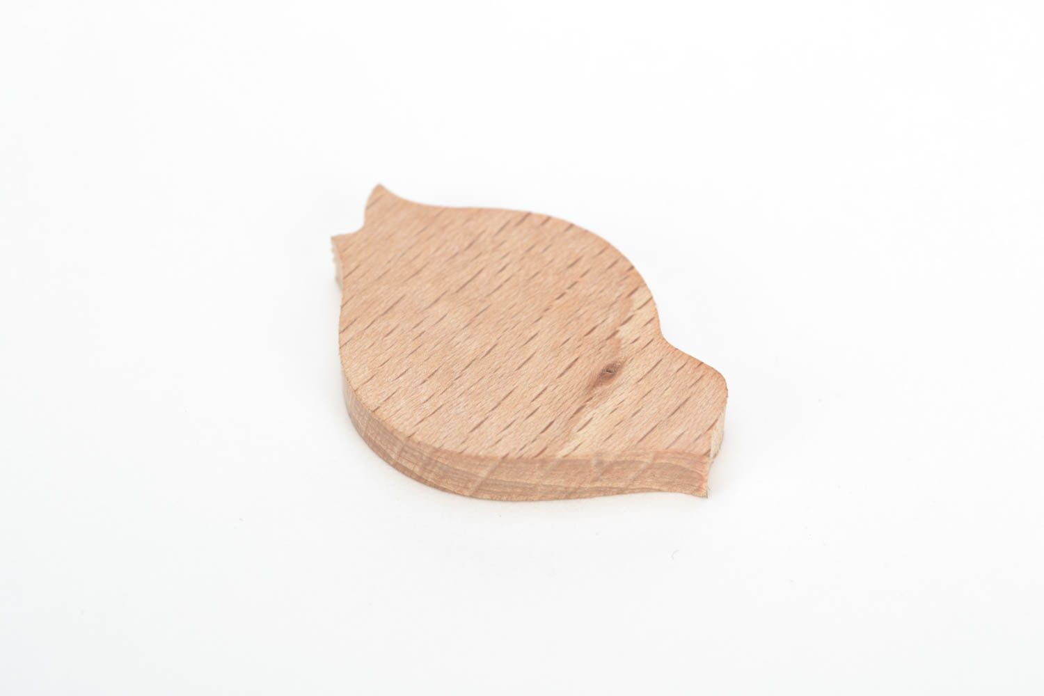 Handgemachter geschliffener Holz Rohling für Brosche und Haarspange für Schmuck foto 3