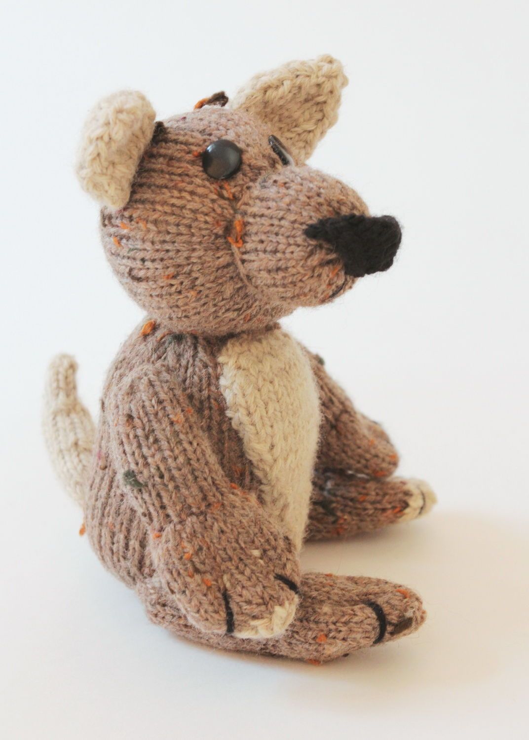 Hand knitted toy Wolf photo 4