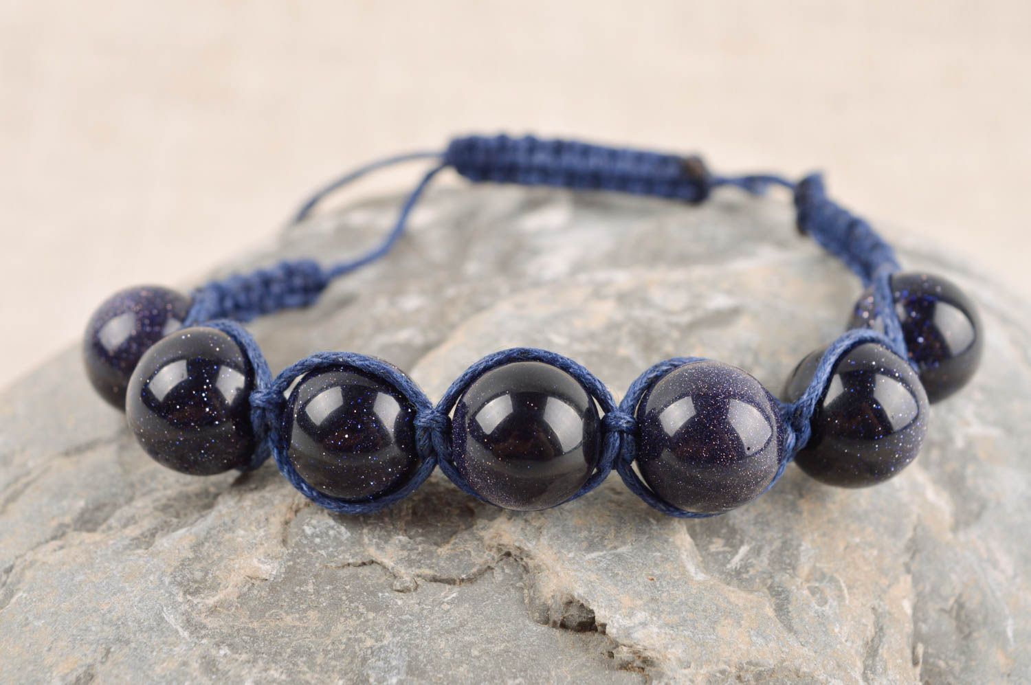 Unusual handmade woven cord bracelet charm bracelet artisan jewelry designs photo 1