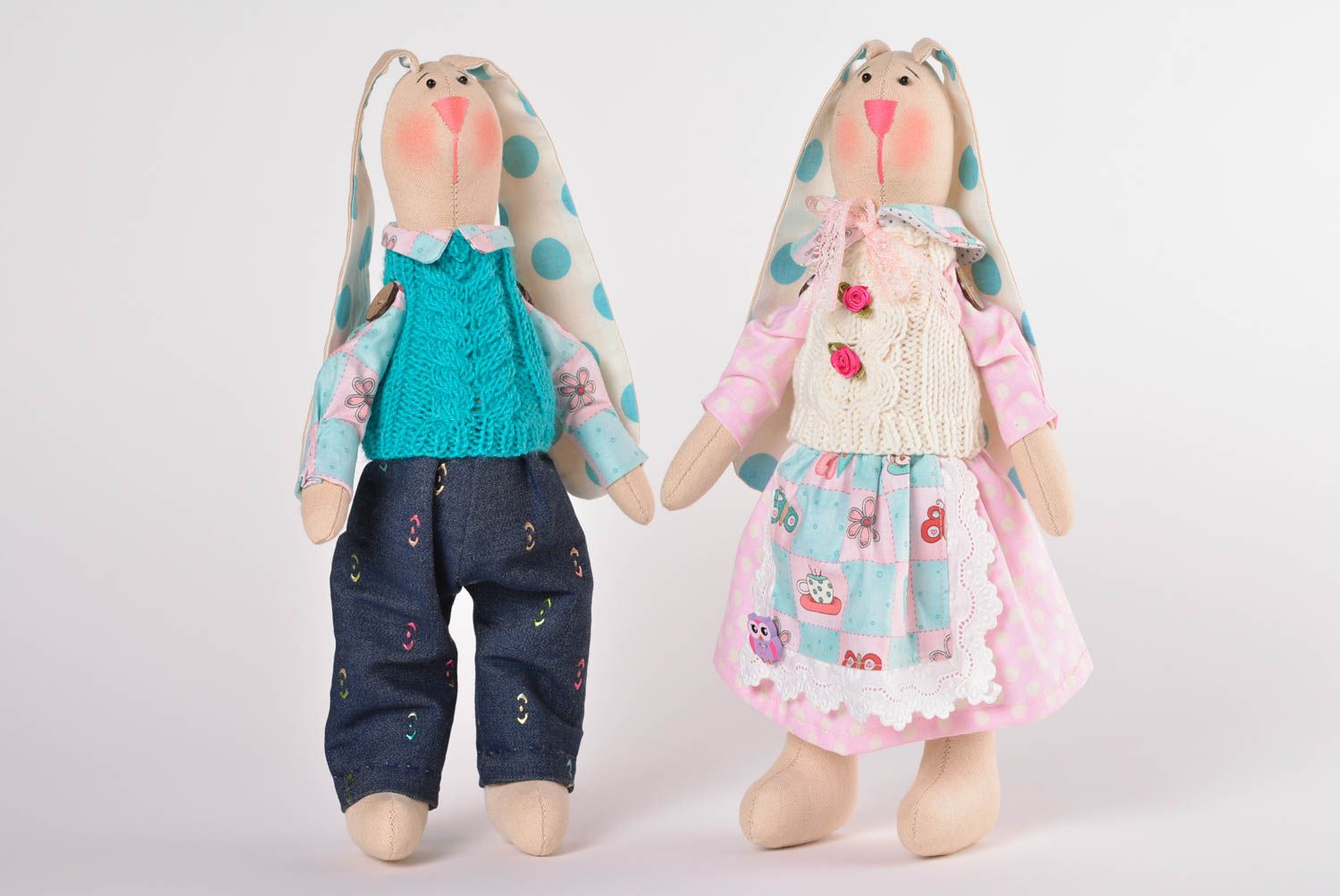 Peluches originales hechos a mano juguetes de tela cosidos muñecos de trapo foto 1