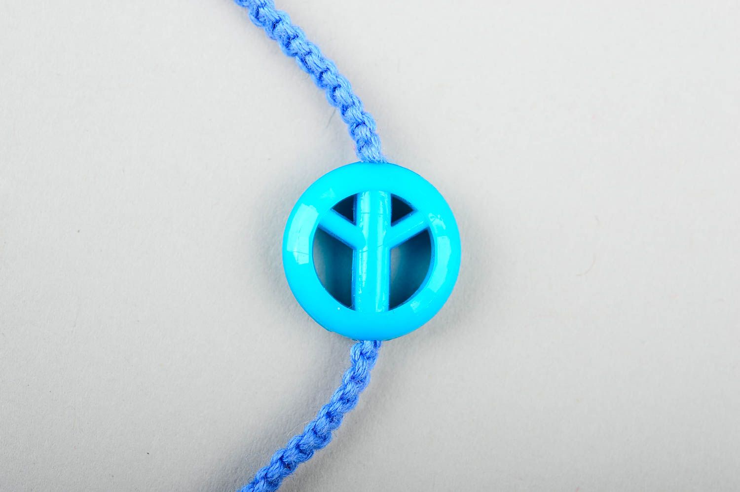 Handmade designer stylish bracelet unusual blue bracelet elegant jewelry photo 4