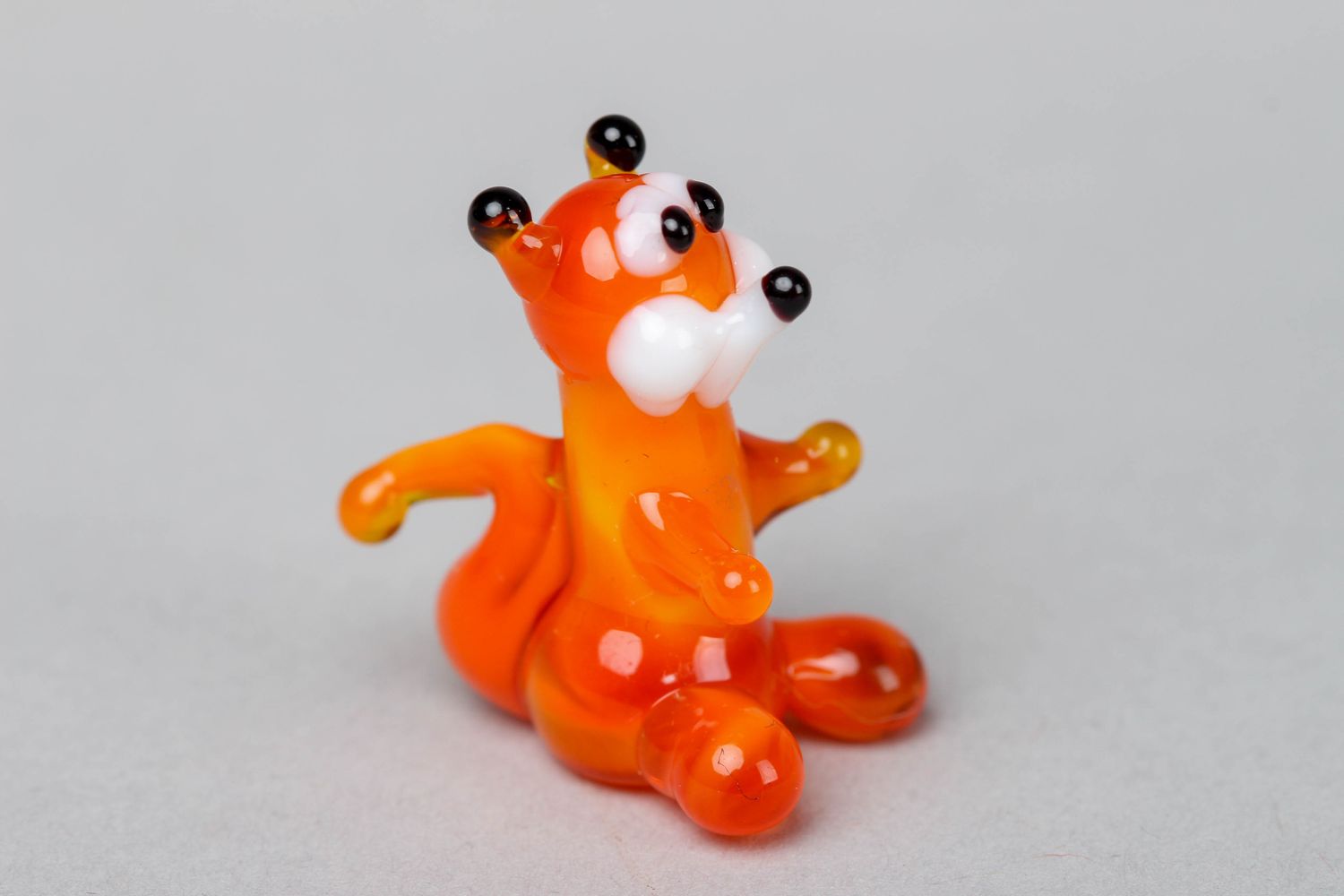 Lampwork Figur aus Glas Eichhörnchen foto 1