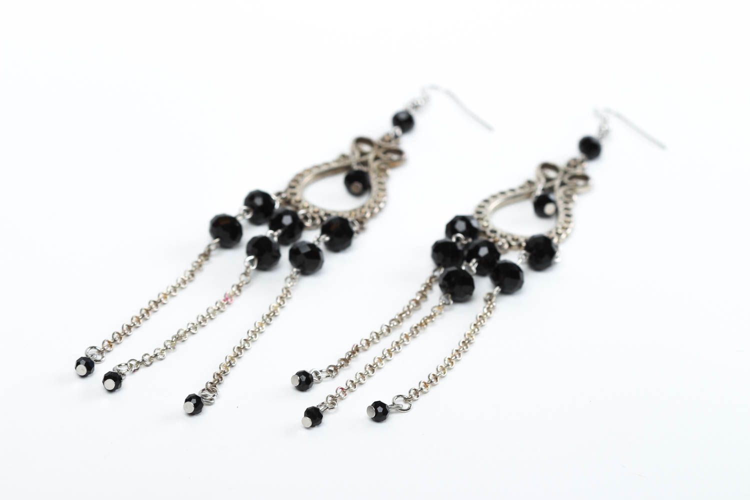 Handmade earrings long earrings designer jewelry fashion accessories gift ideas photo 3