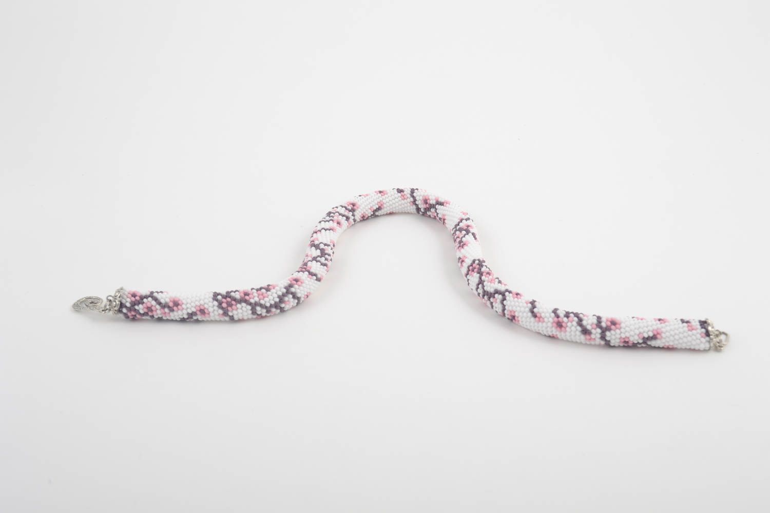 Collar hecho a mano de abalorios checos regalo original collar de moda Sakura foto 5