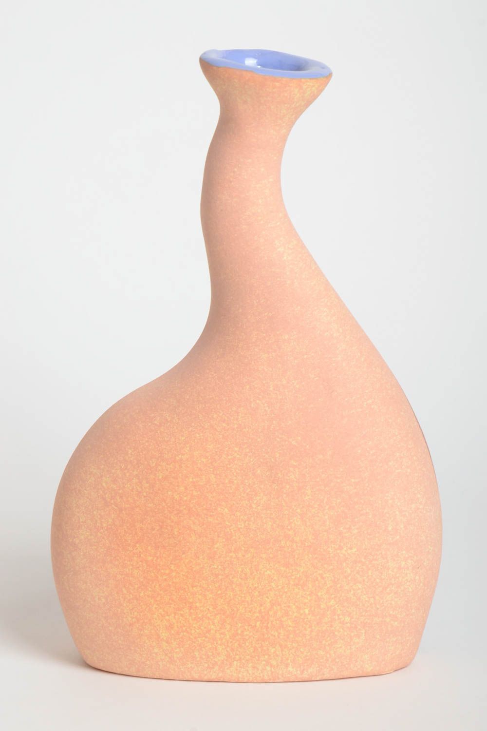 Vase à fleurs céramique Vase fait main à motifs avec pomme Cadeau femme 1.5 l photo 4