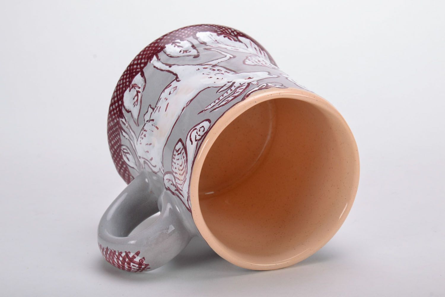 Large ceramic mug Goats photo 3
