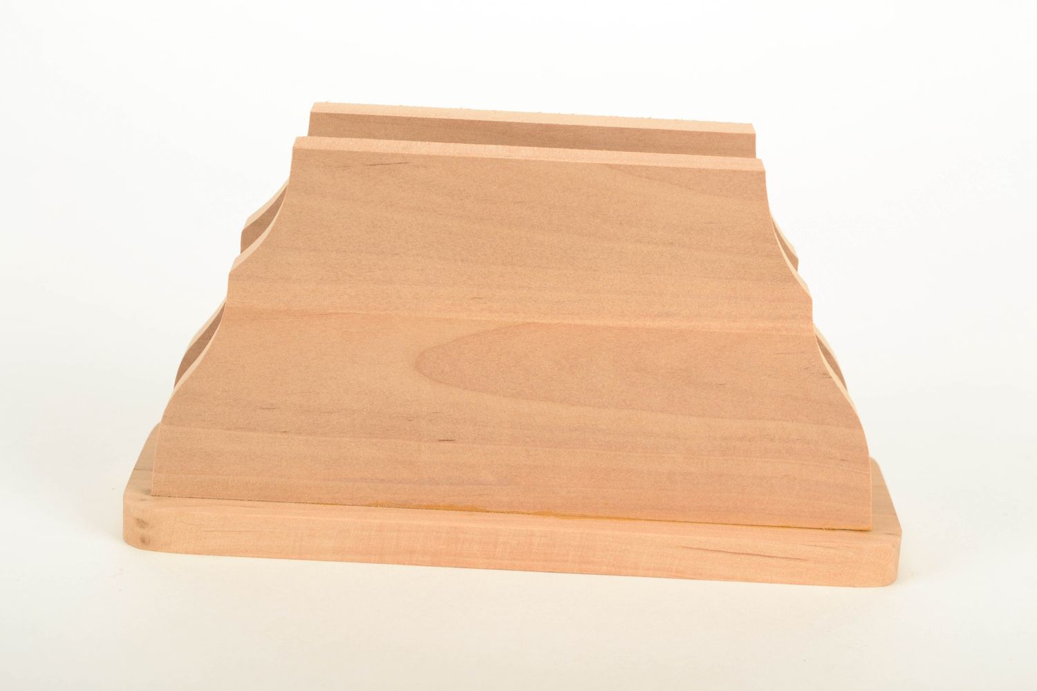 Alder wood craft blank for napkin holder photo 1