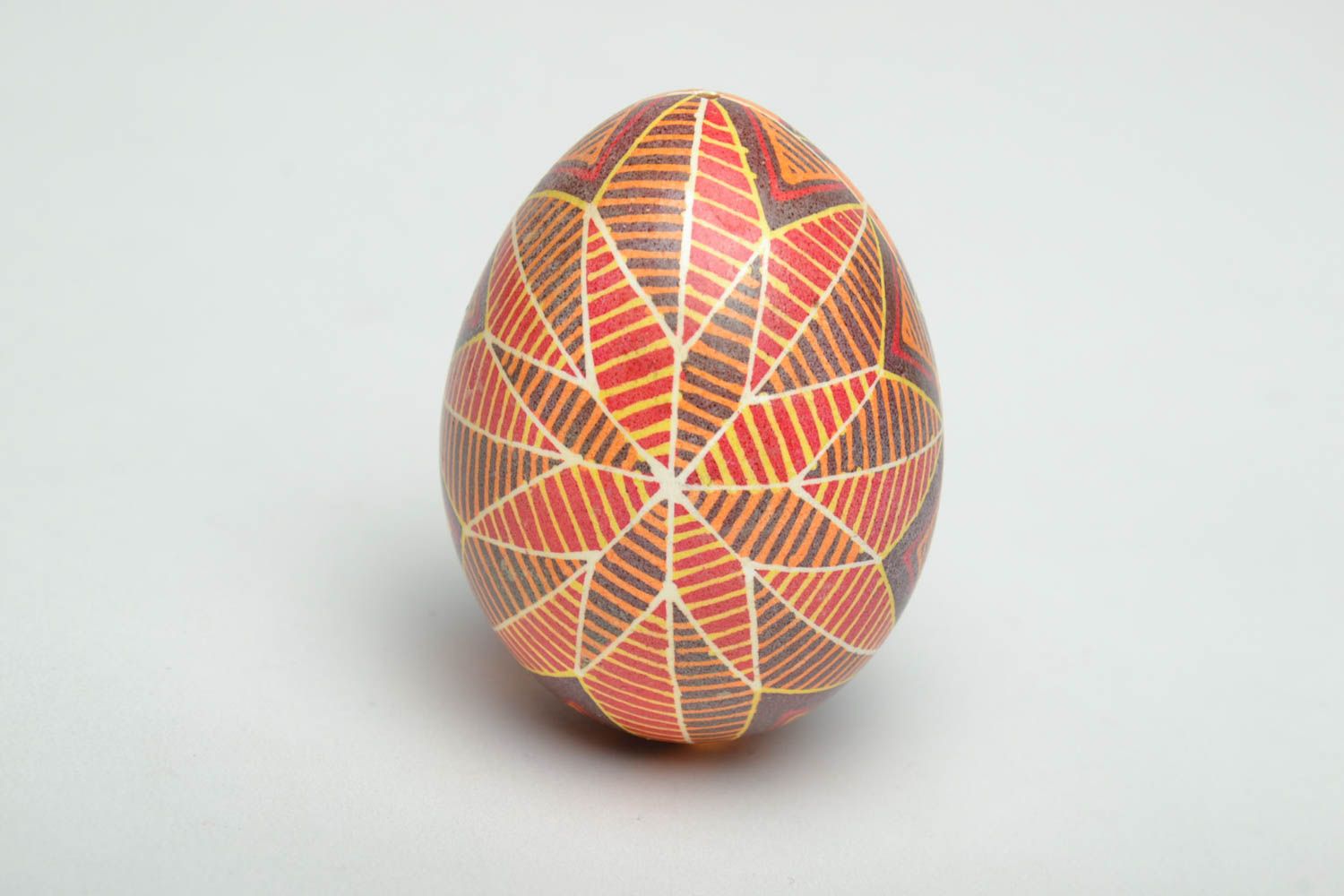 Painted Easter egg with Slavic symbols photo 3