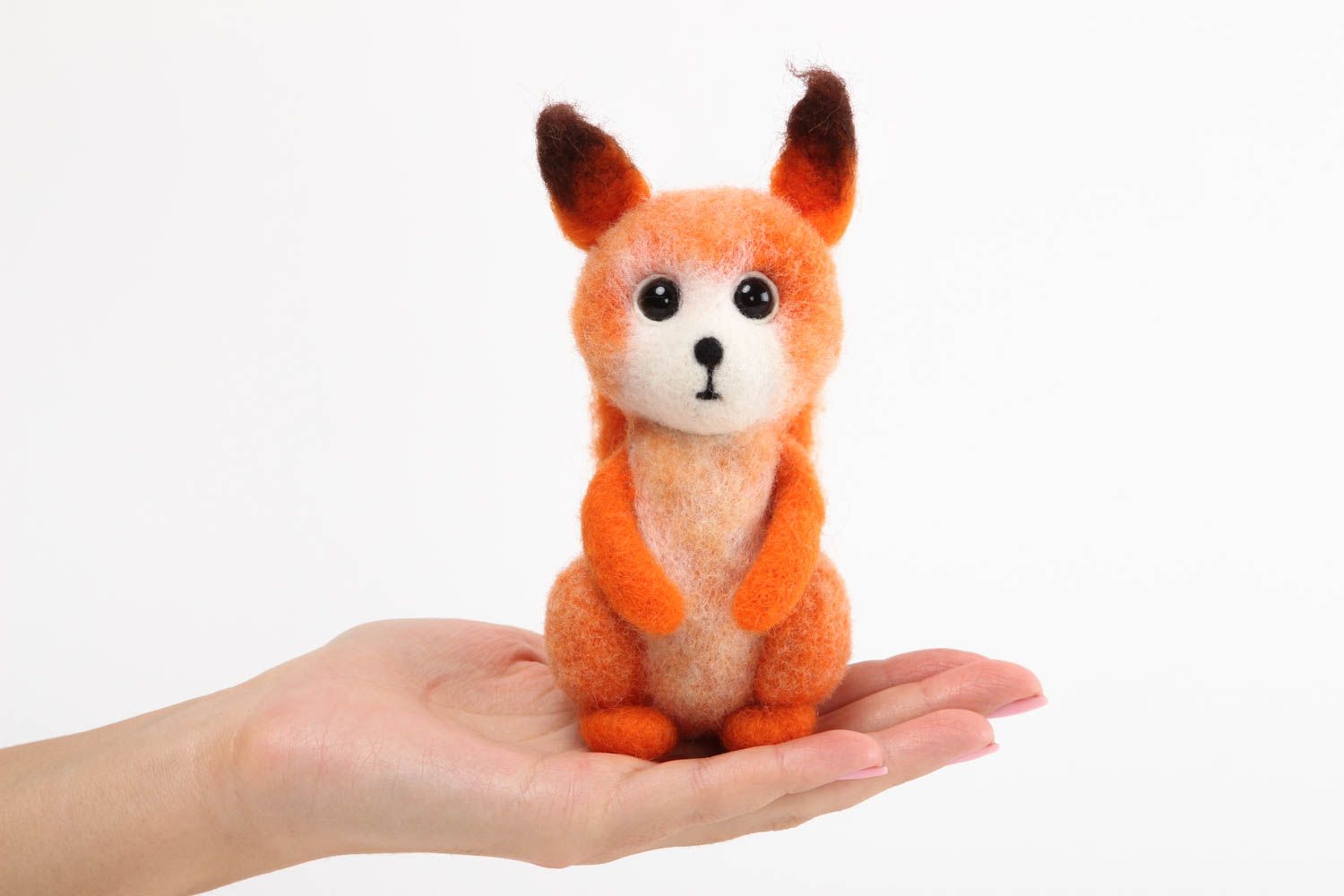 Handmade Filz Tier Eichhörnchen Spielzeug Geschenk Idee für Dekor hübsch foto 5