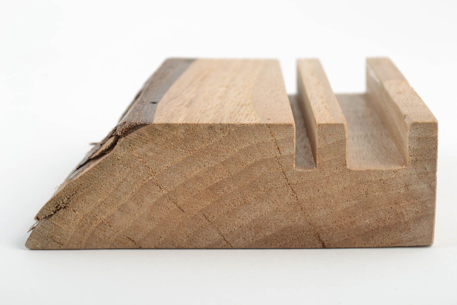 Öko handmade Handyständer Holz kompakt schön ungewöhnlich bequem für Haus toll foto 3