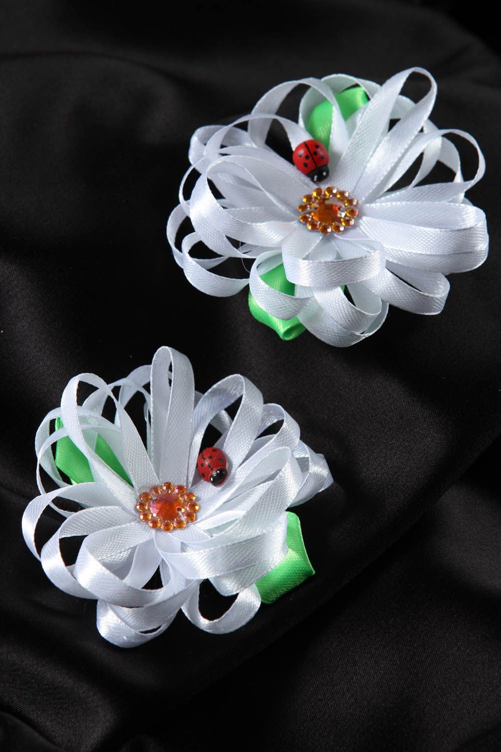 Handmade hair clip flower hair clip unusual hair accessory gift ideas 2 items photo 1
