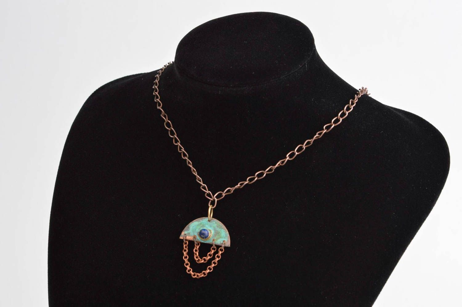 Handmade jewelry copper jewelry female pendant neck accessory copper pendant photo 1
