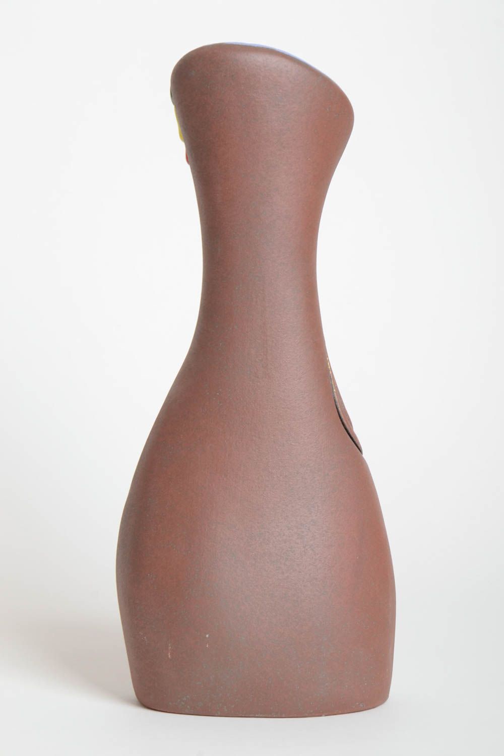Flower vase 14 inches décor in brown color 2,15 lb photo 4