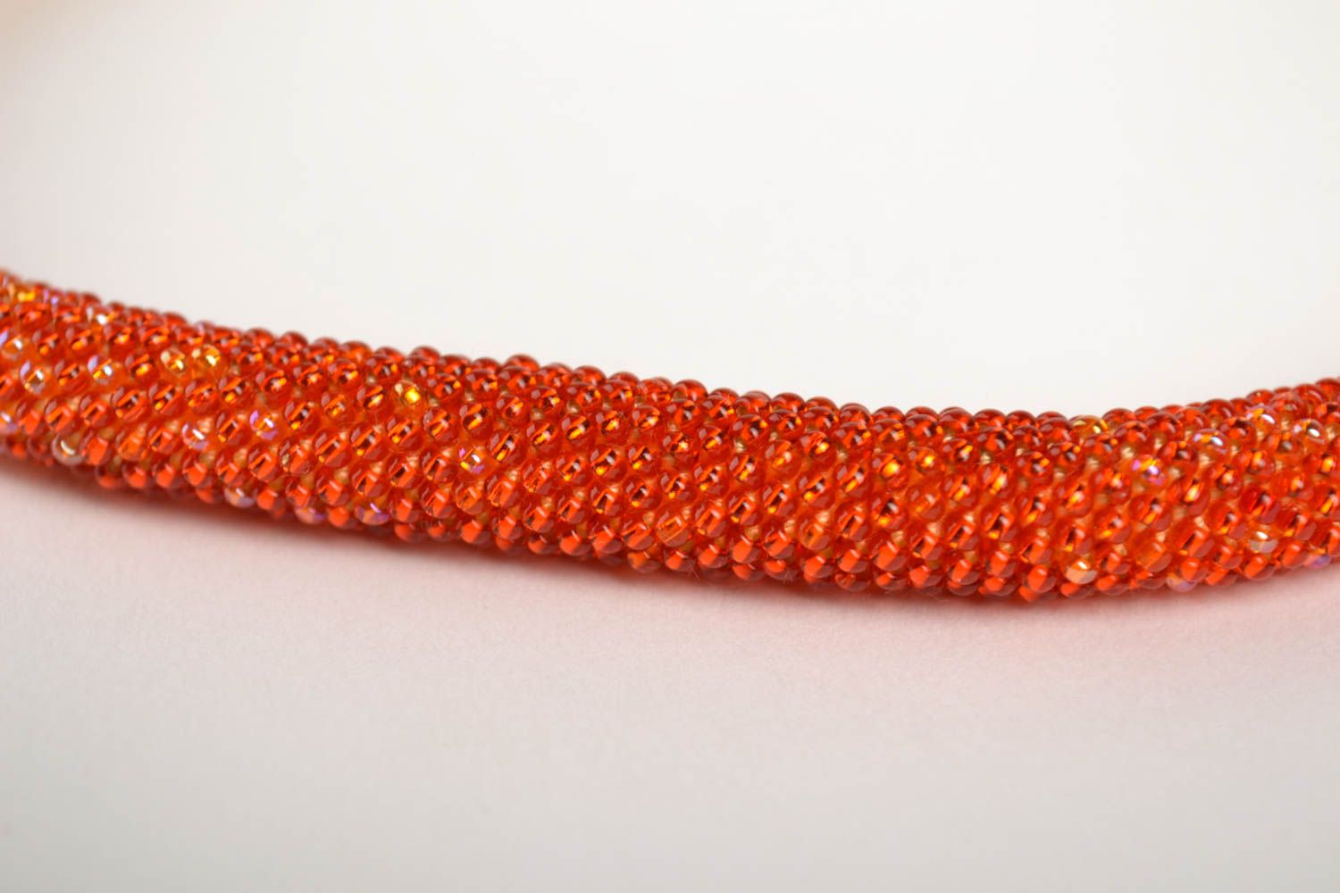 Collier spirale Bijou fait main perles de rocaille Cadeau femme design photo 3