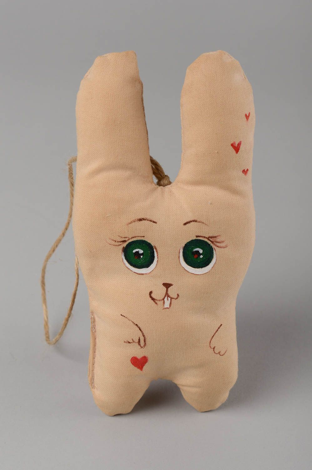 Handmade Kuscheltier Hase Stoff Spielzeug Geschenk für Kinder Deko Anhänger foto 4