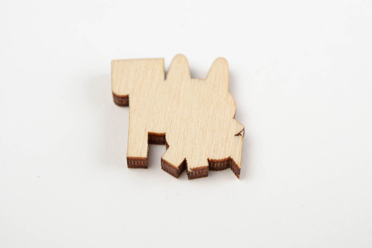Handmade Holz Rohling Figur zum Bemalen Scrapbooking Material lustig klein foto 5