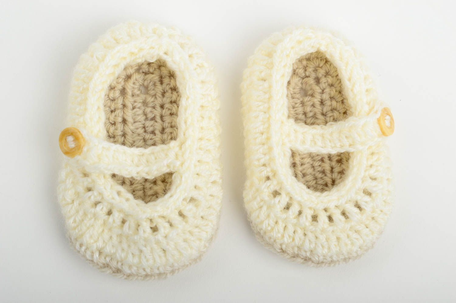 Handgefertigte Schuhe Gehäkelte Babyschuhe Geschenk für Kleinkinder Baby Schuhe foto 3