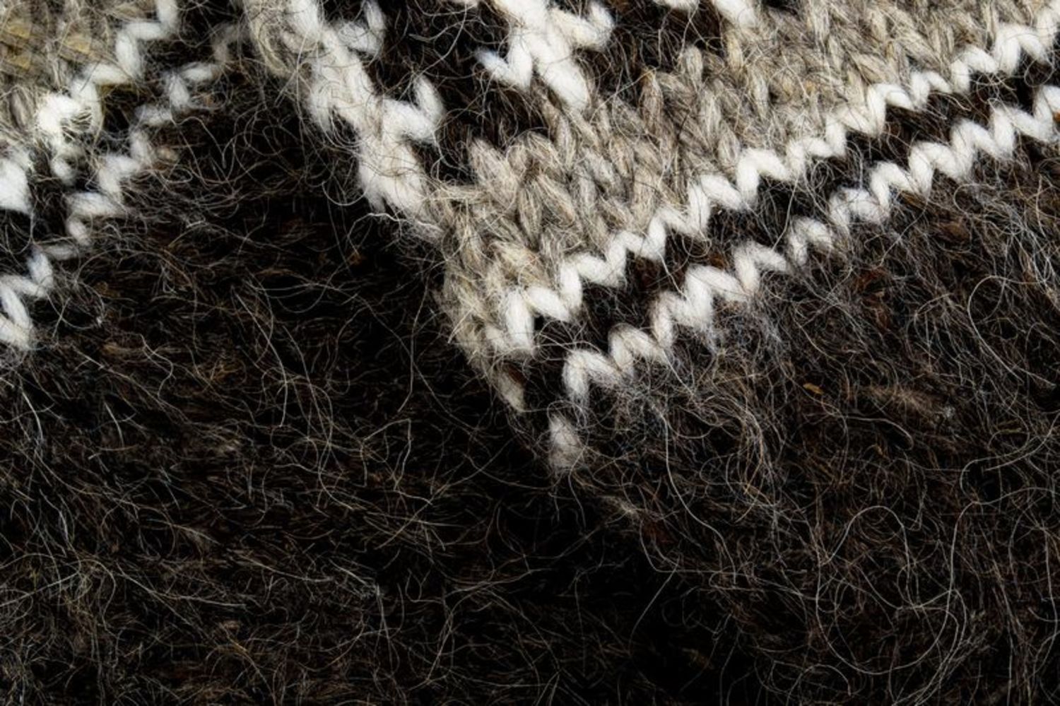 Chaussettes longues tricotées en laine de mouton  photo 3