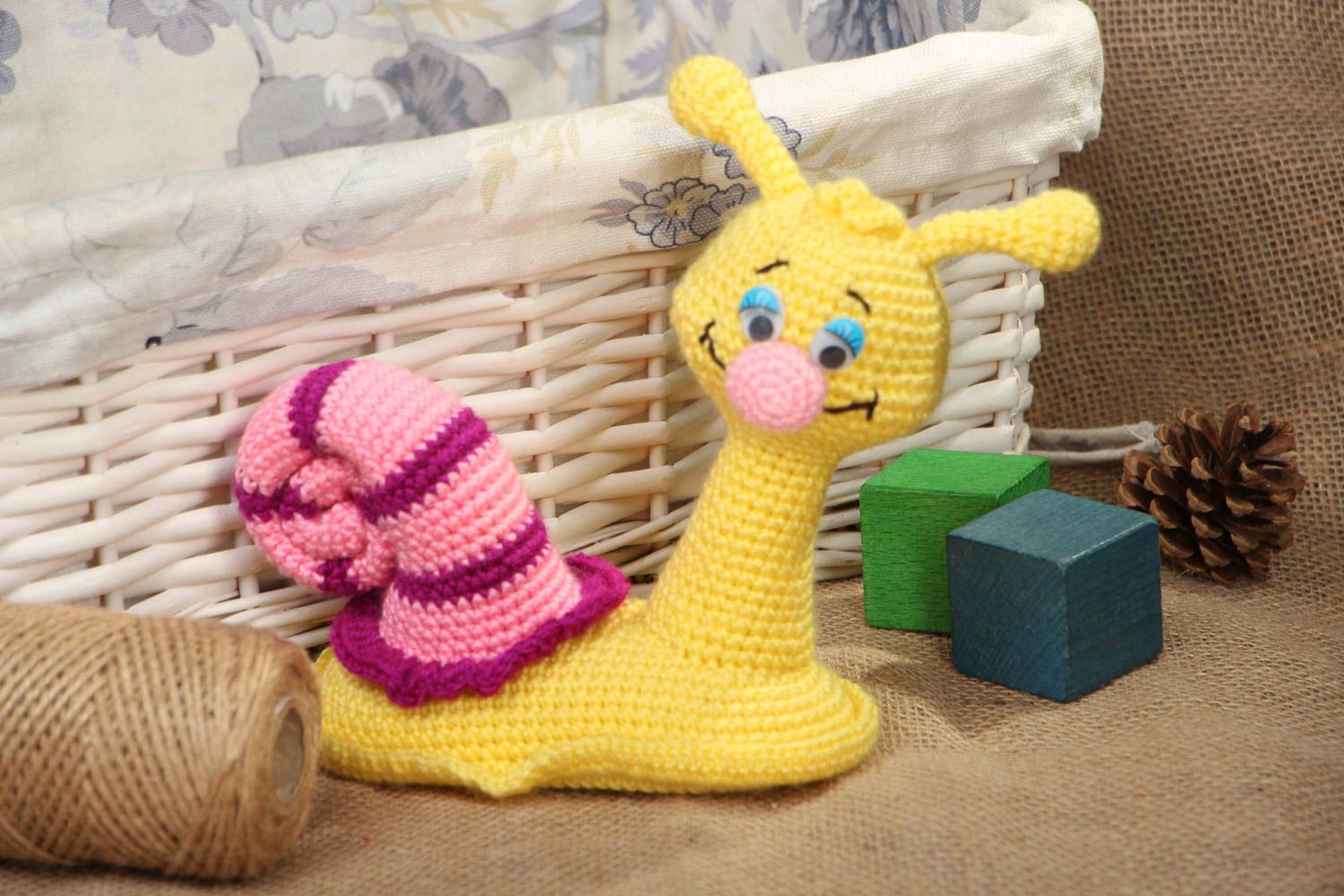 Charming crochet toy Snail photo 5