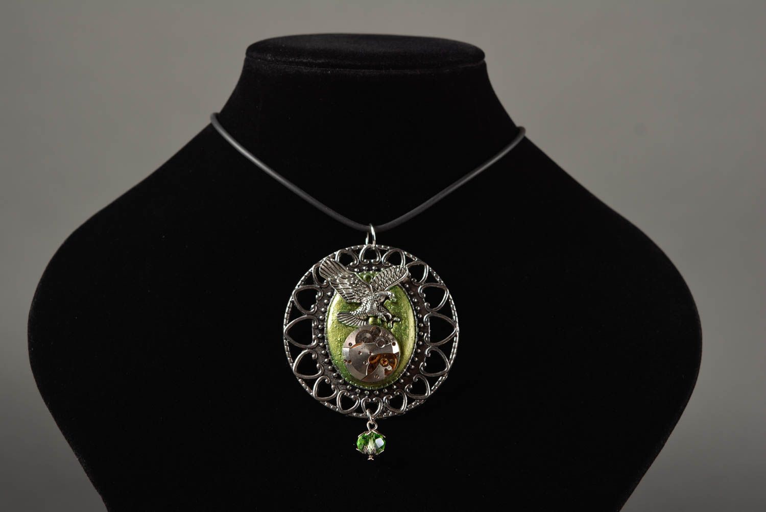Unusual handmade metal pendant steampunk jewelry fashion trends gift ideas photo 2