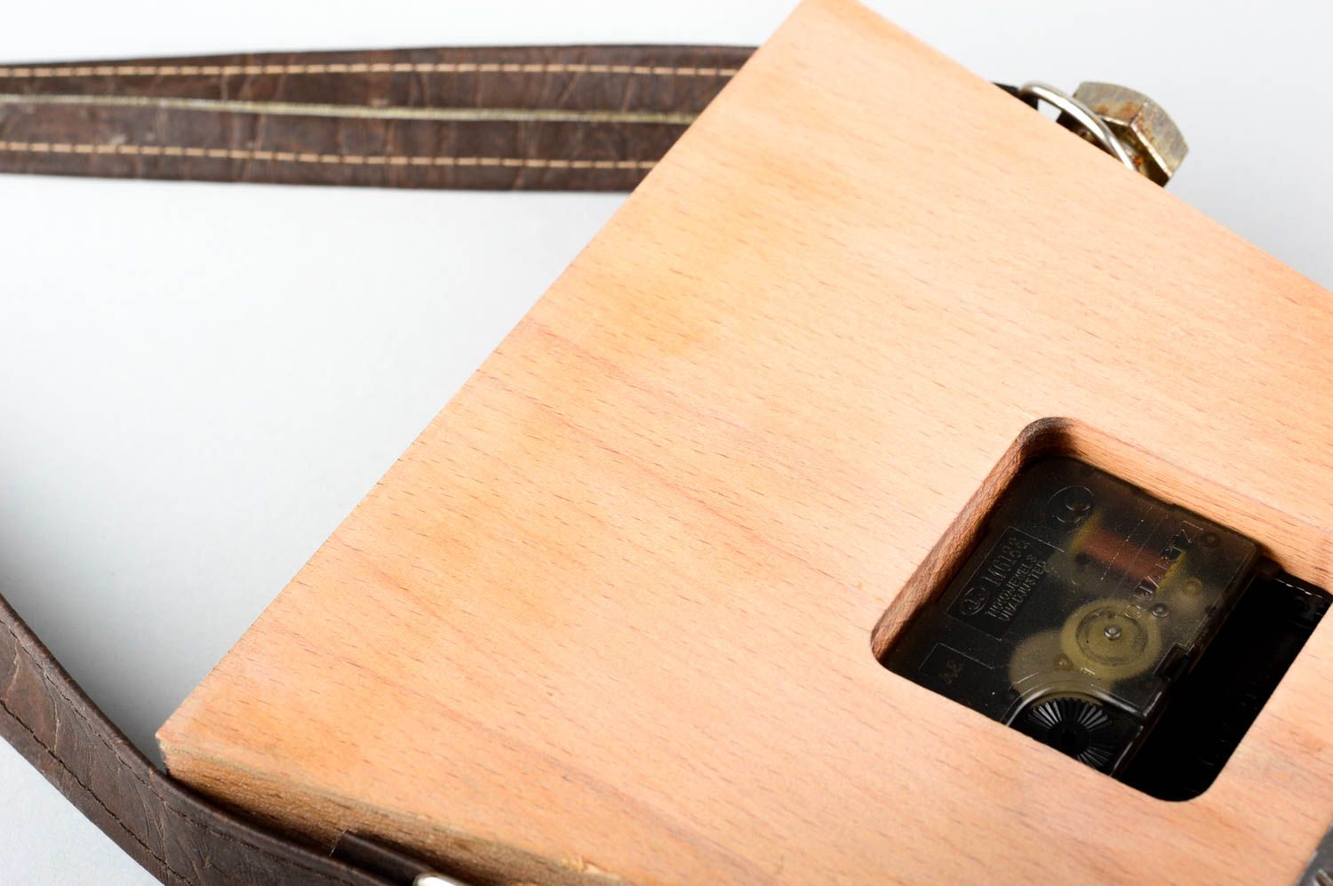 L'orologio di legno da parete fatto a mano in stile  originale decoro casa foto 5