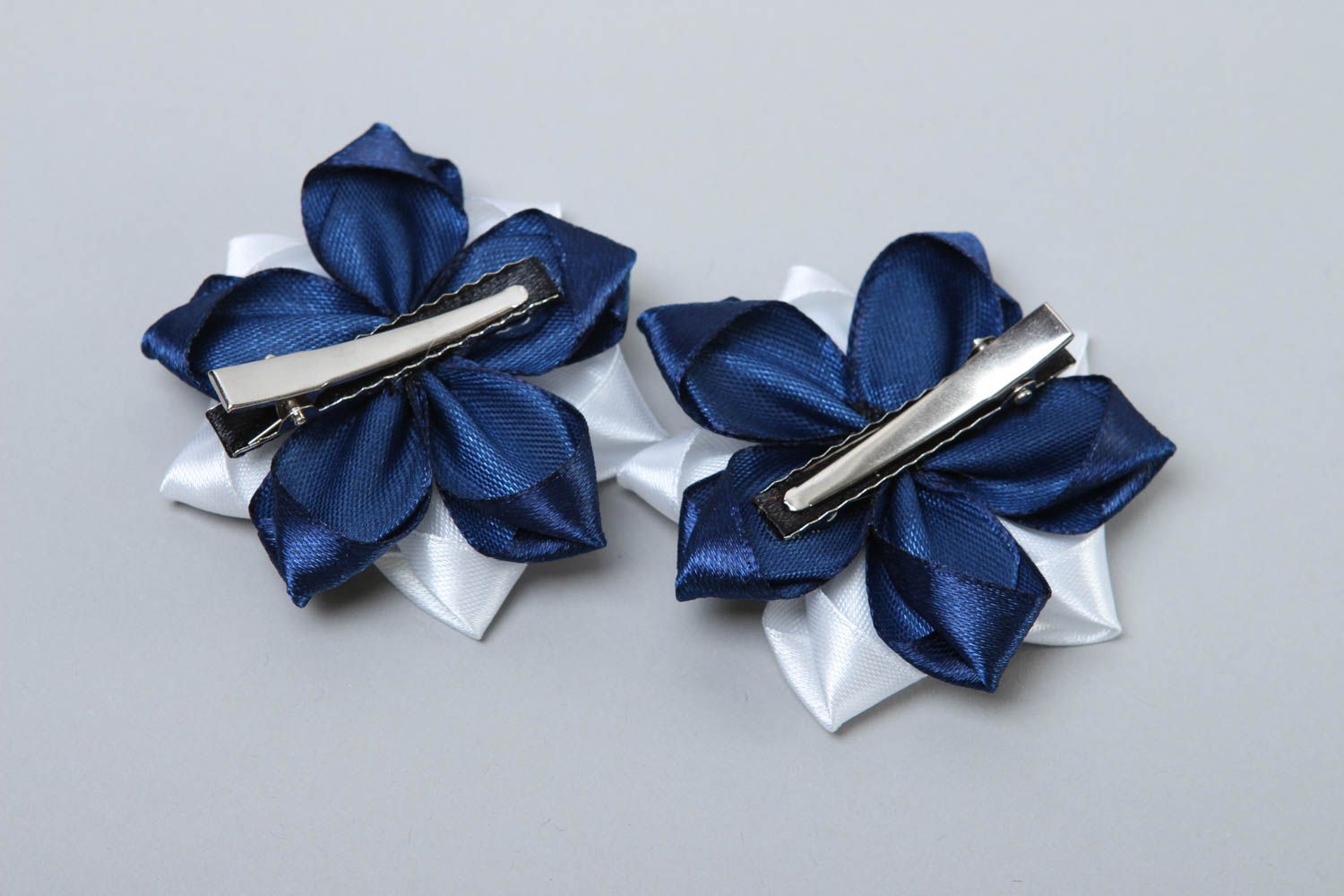 Handmade hair clips designer hair accessory gift for girls set of 2 items photo 4