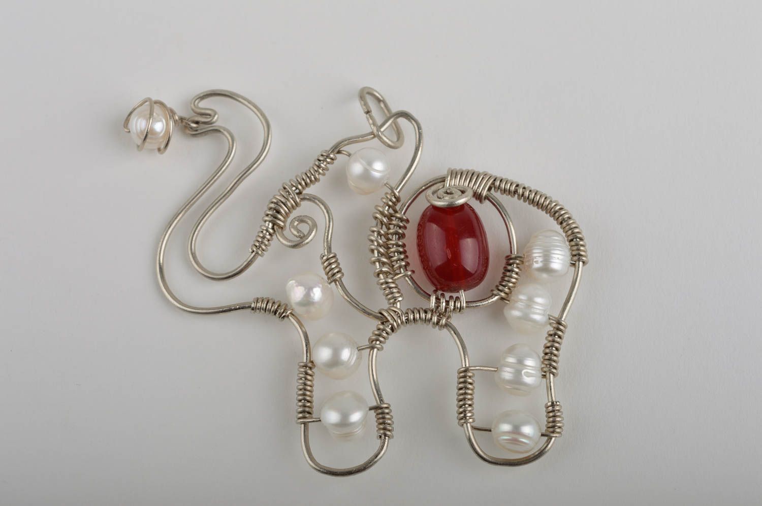 Handmade metal jewelry pendant necklace charm necklace designer accessories photo 2