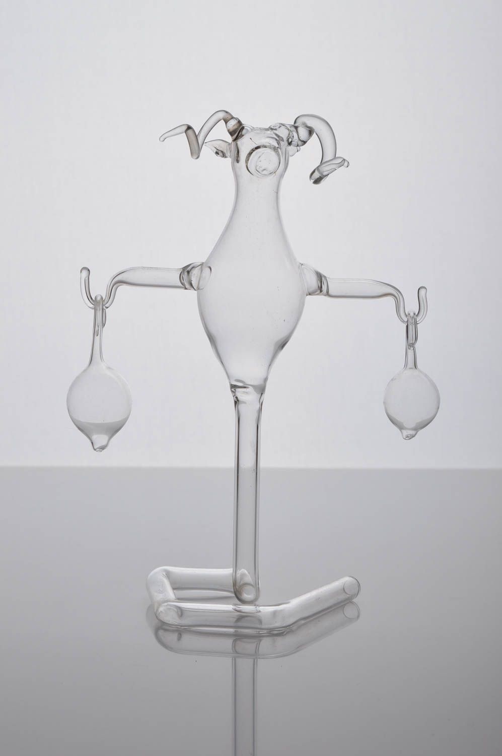 Handmade Deko Figur Dekoideen Wohnzimmer Figur aus Glas Widder ungewöhnlich  foto 4