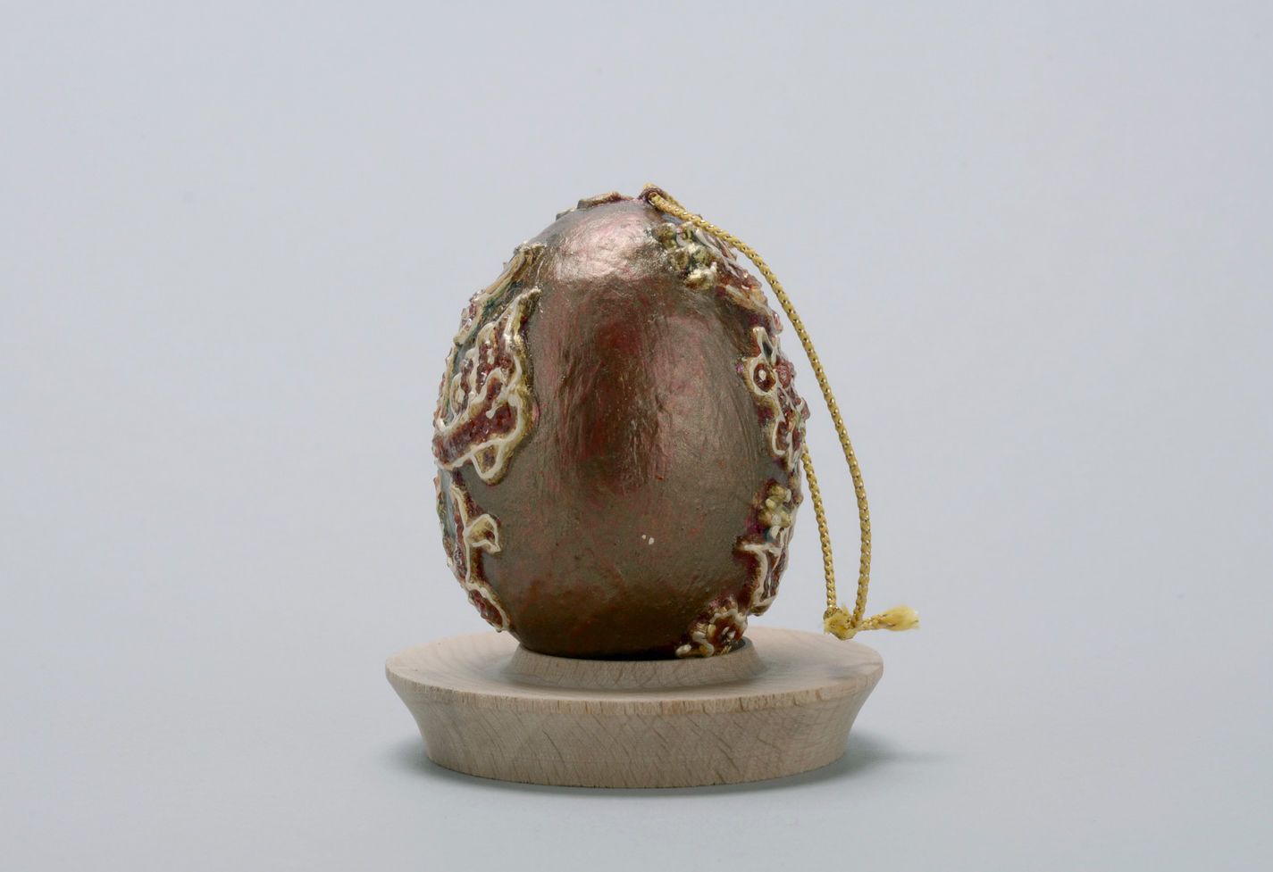 Suspension décorative artisanale œuf de Pâques 
 photo 3