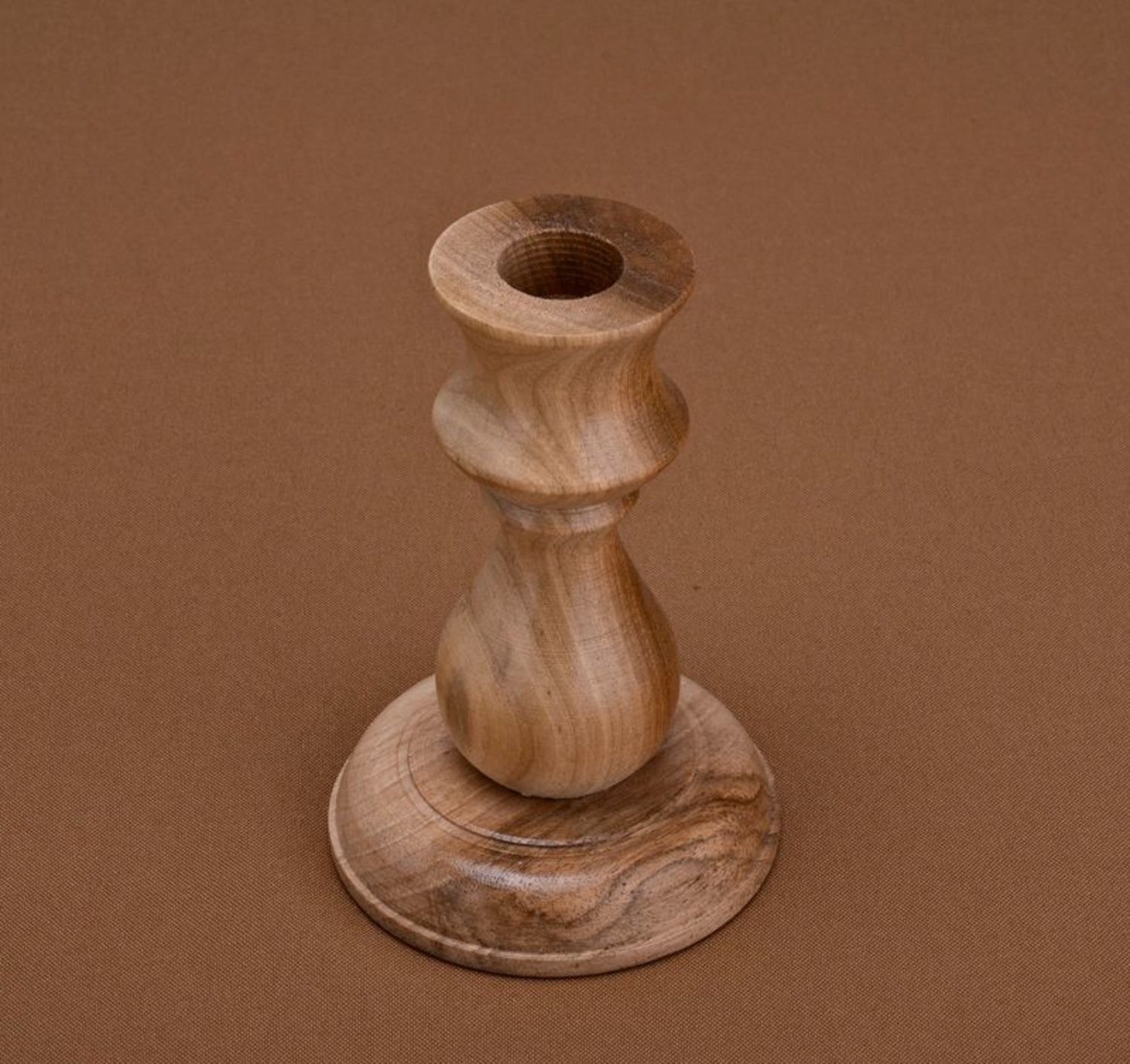 Wooden candlestick for 1 candle photo 2