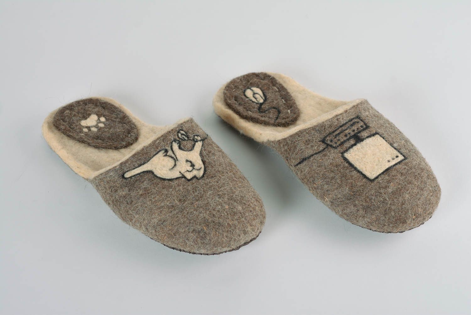 Zapatillas de casa hechas a mano calzado masculino regalo original para hombre foto 1