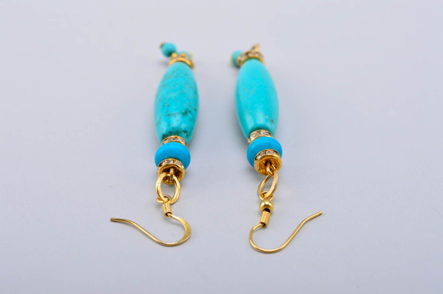 Unusual handmade gemstone earrings beaded earrings design cool jewelry photo 5