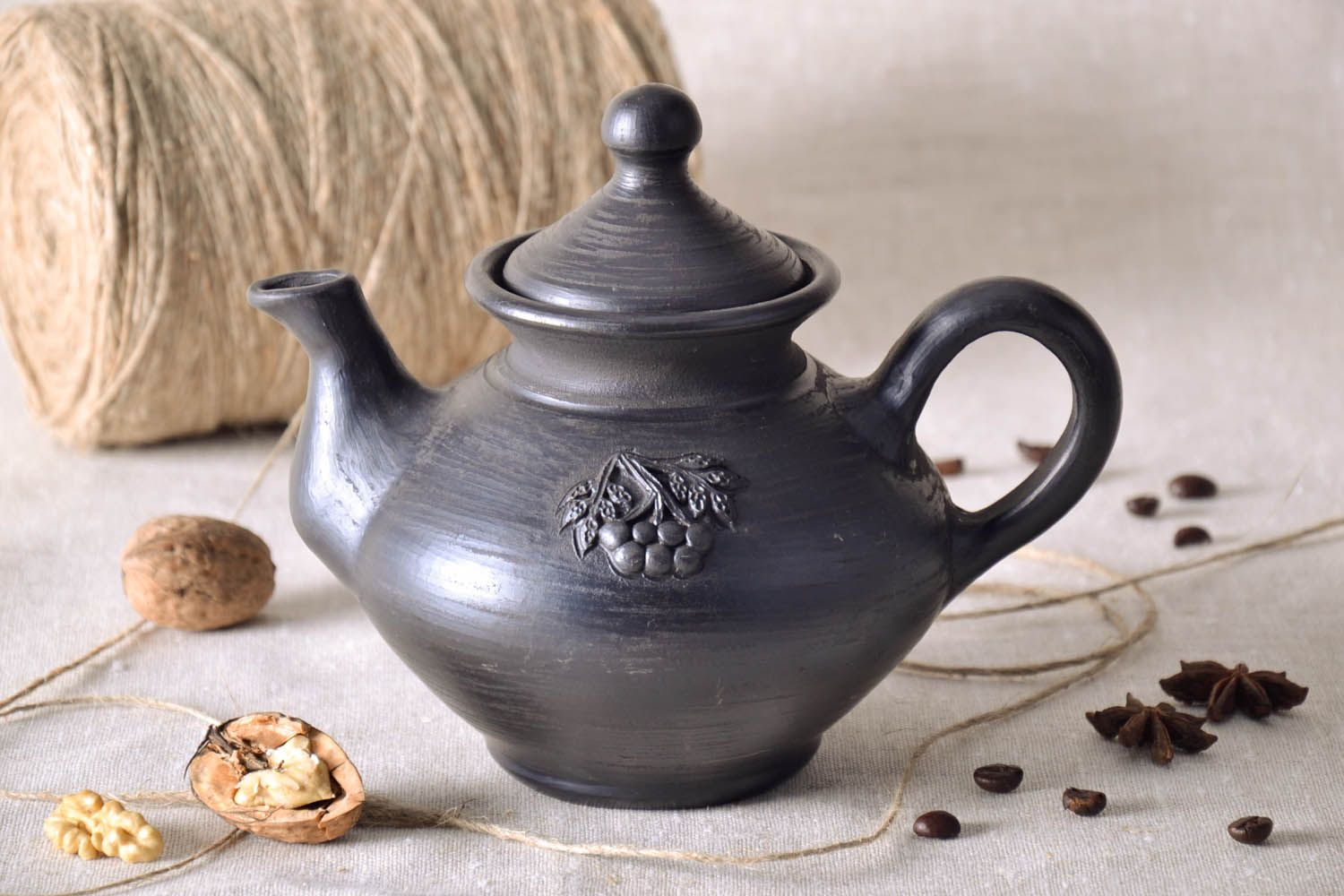 Homemade clay teapot photo 1