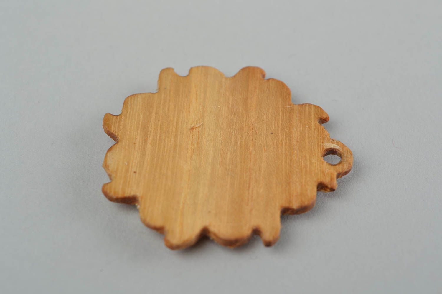 Handmade carved wooden natural wooden Slavic protective amulet pendant Mokash photo 5