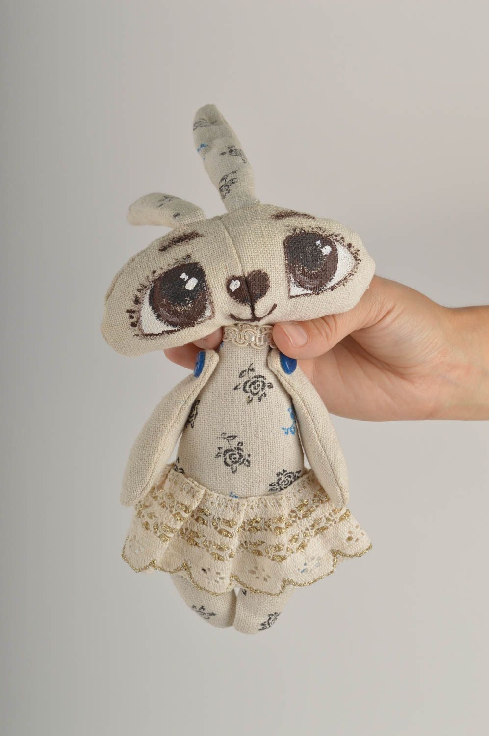 Handmade designer textile toy unusual cute soft toy beautiful accessory photo 5