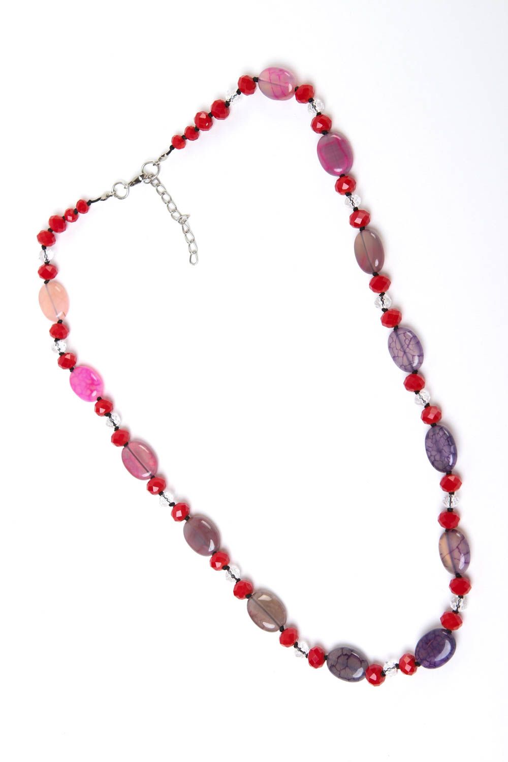 Frauen Halskette handmade Perlen Schmuck Geschenk für Frauen aus Achat Perlen foto 2