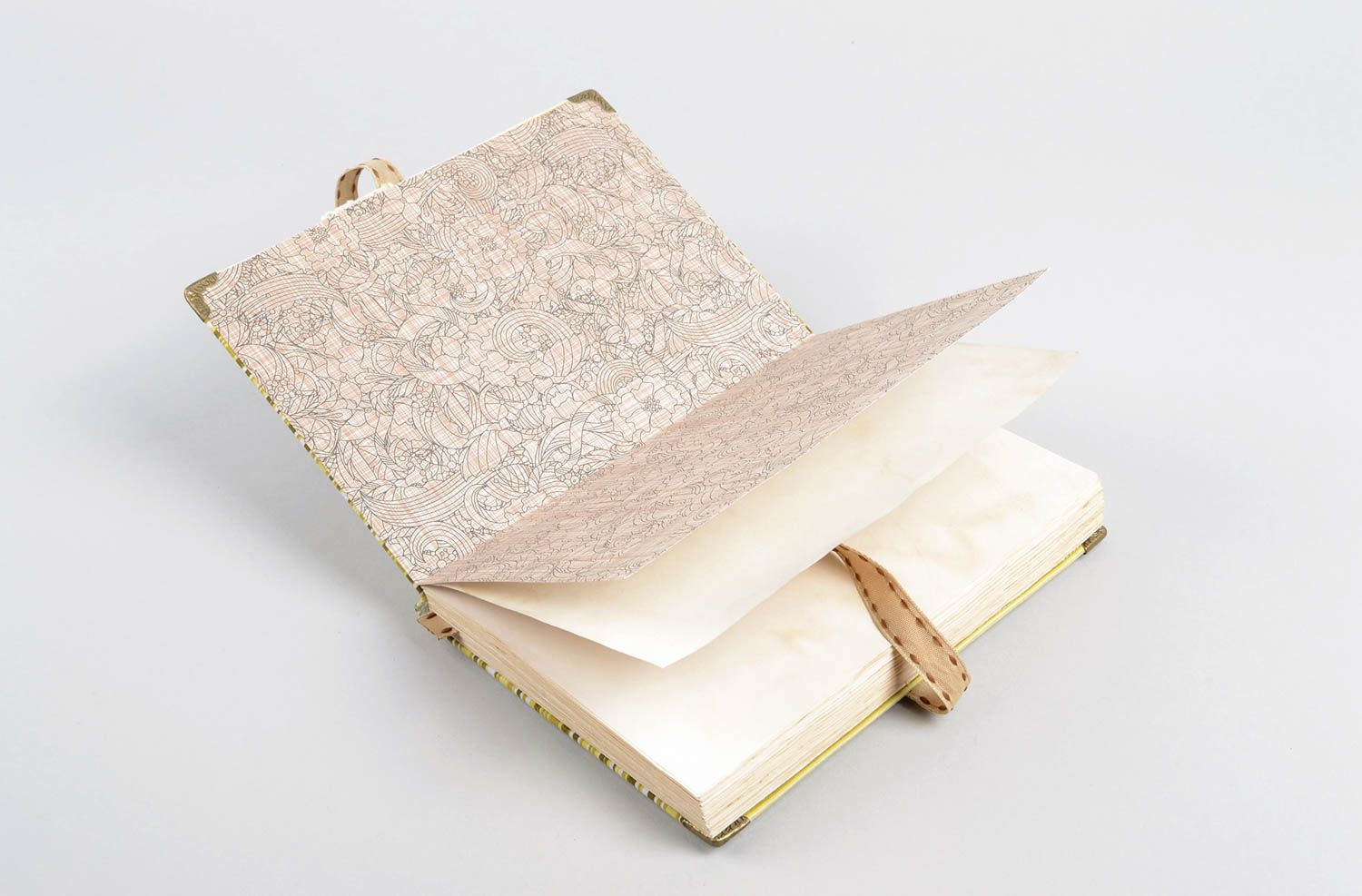 Libreta de notas artesanal de tela cuaderno de notas decorado regalo original foto 4
