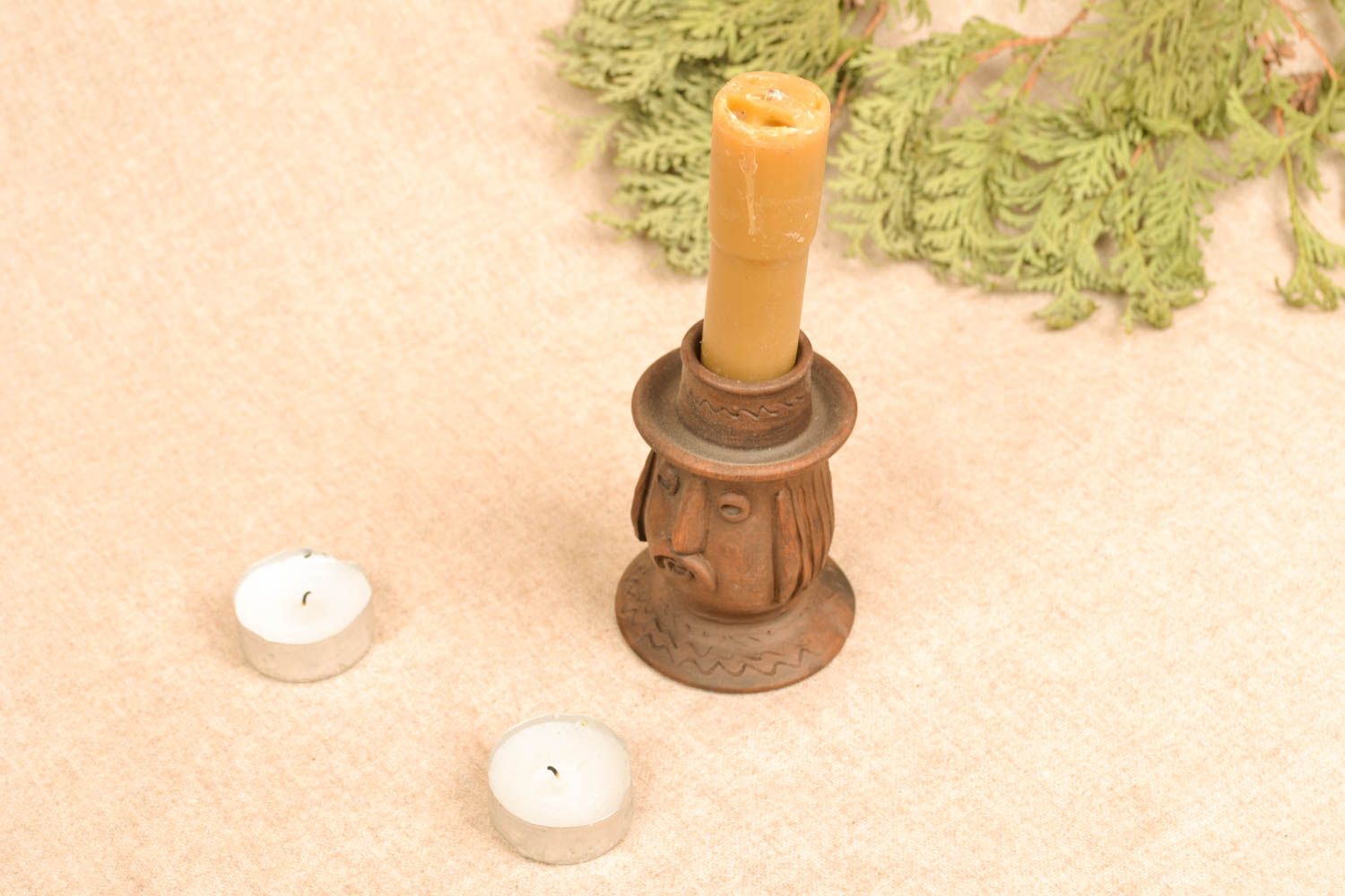 Ceramic candlestick photo 5