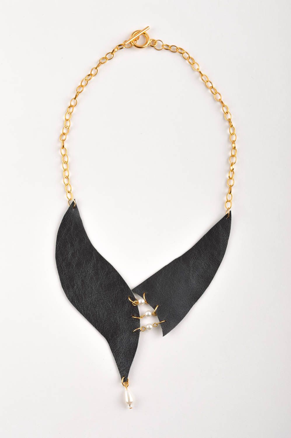 Handmade chain necklace stylish accessory designer jewelry present for women photo 2