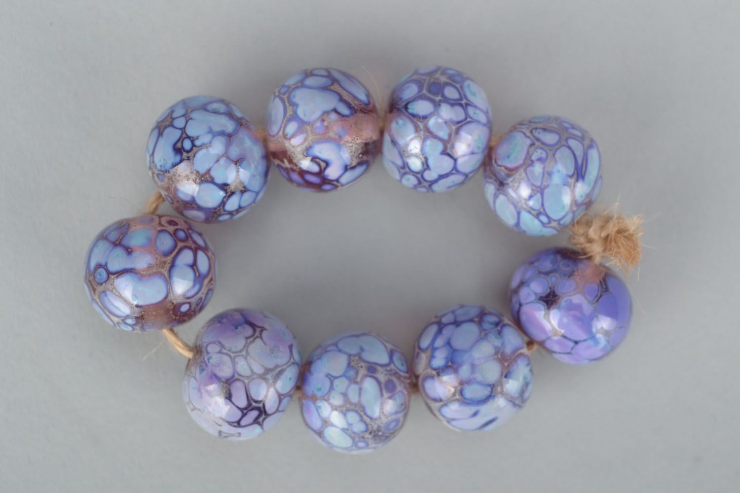 Unusual lampwork beads Grapes photo 1