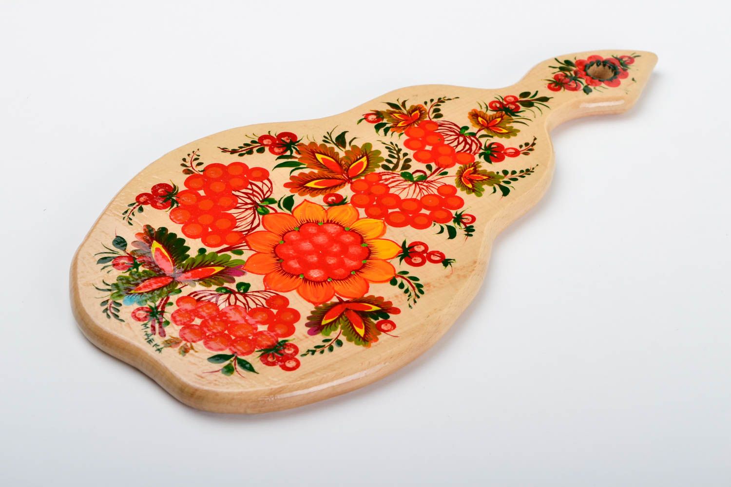 Tabla de cortar decorada hecha a mano accesorio de cocina souvenir original foto 4