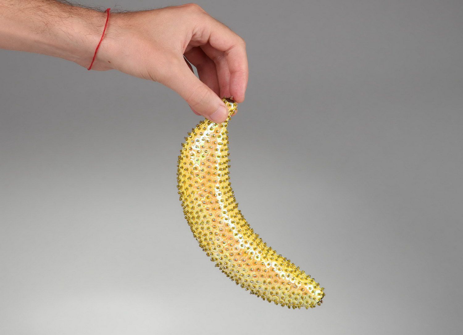 Banane artificielle décorée faite main photo 4