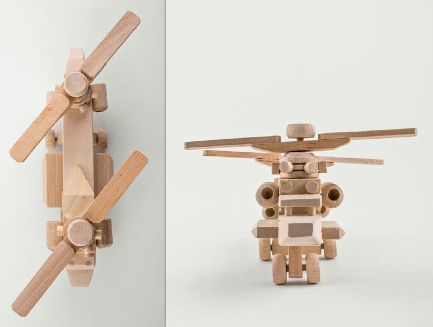 Деревянная игрушка Вертолет фото 2