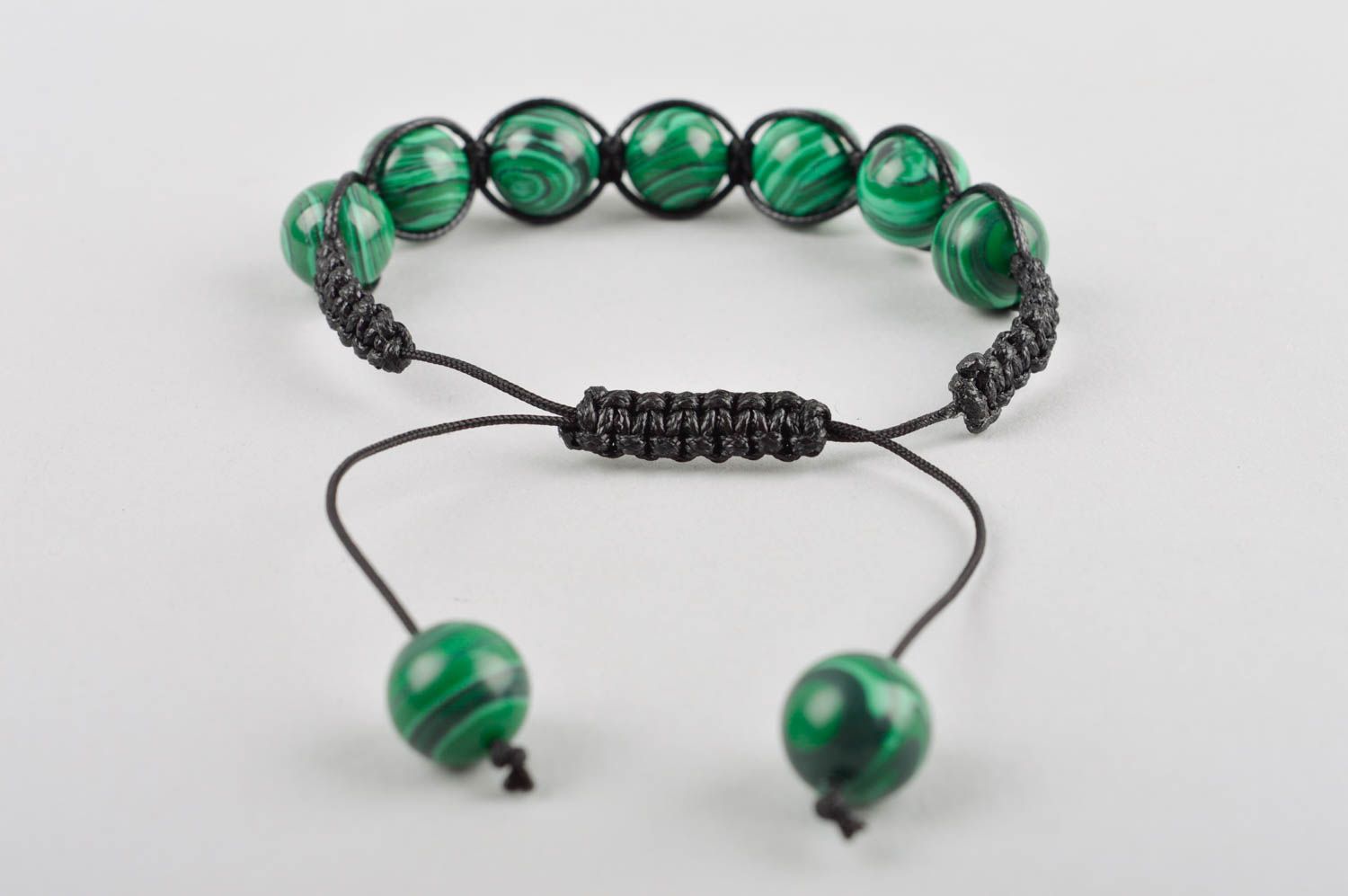 Unusual handmade woven cord bracelet bead bracelet designs cool jewelry photo 4