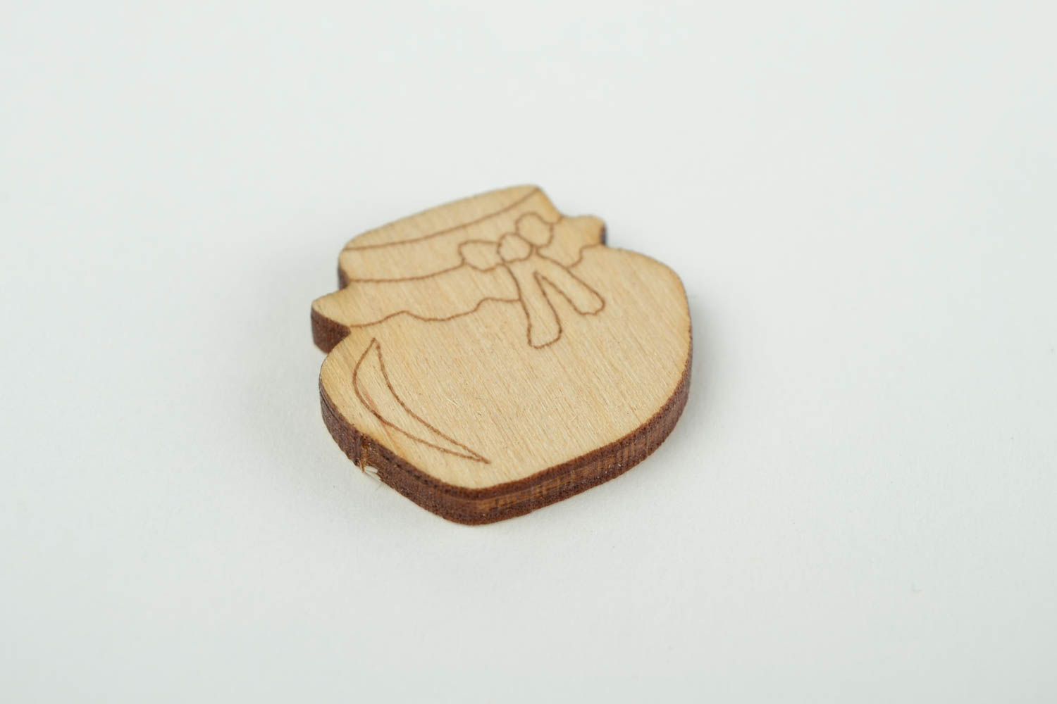 Handgemachte Figur zum Bemalen Holz Rohlinge Miniatur Figur Dose schön grell foto 3